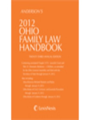 cover image of Anderson's Ohio Family Law Handbook